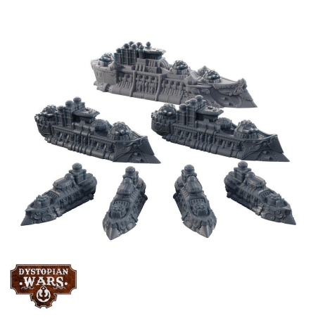 Dystopian Wars: Britannia Battlefleet Set