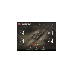 World of tanks, le jeu de figurines - Valentine