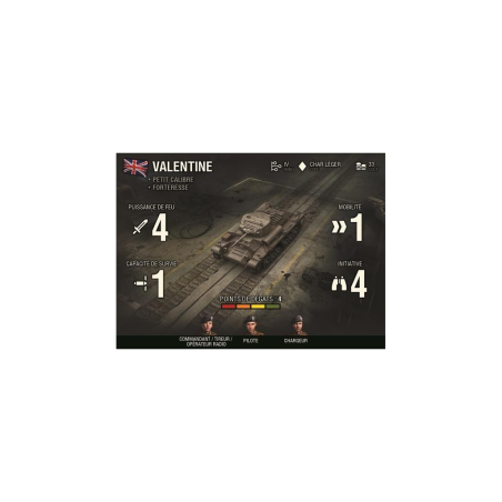 World of tanks, le jeu de figurines - Valentine