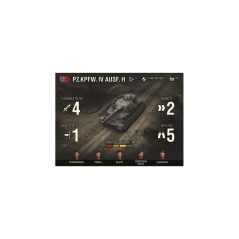 World of tanks, le jeu de figurines -  PZ. KPFW. IV AUSF. H