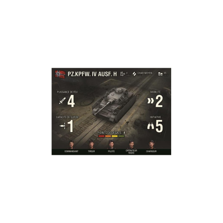World of tanks, le jeu de figurines -  PZ. KPFW. IV AUSF. H