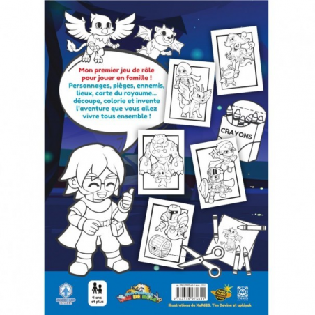 MON PREMIER JEU DE ROLE Une aventure à colorier - Coloriages