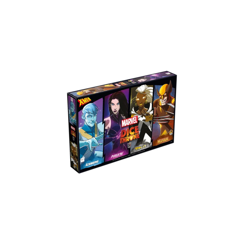 Dice Throne Marvel: Iceberg, Psylocke, Tornade, Wolverine