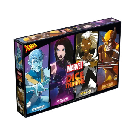 Dice Throne Marvel: Iceberg, Psylocke, Tornade, Wolverine
