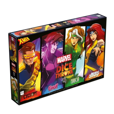 Dice Throne Marvel: Cyclope, Gambit, Malicia, Jean Grey